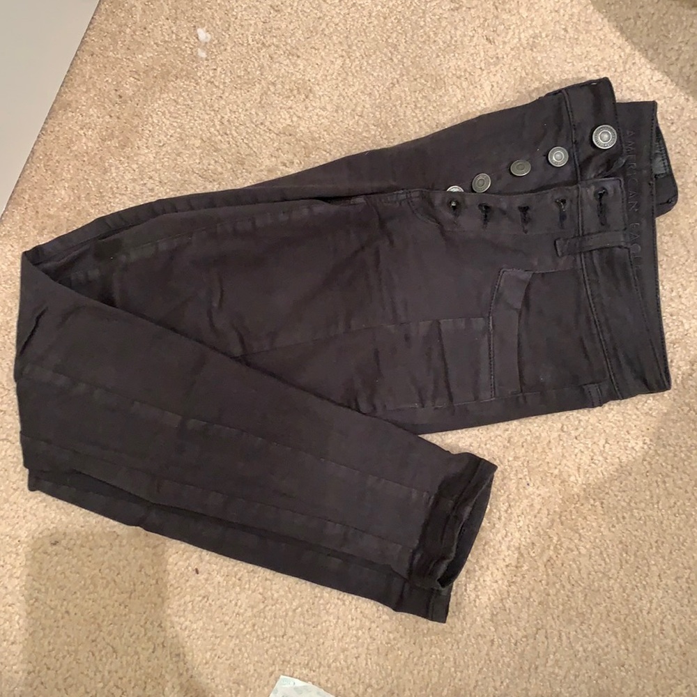 American eagle black hi-rise jegging